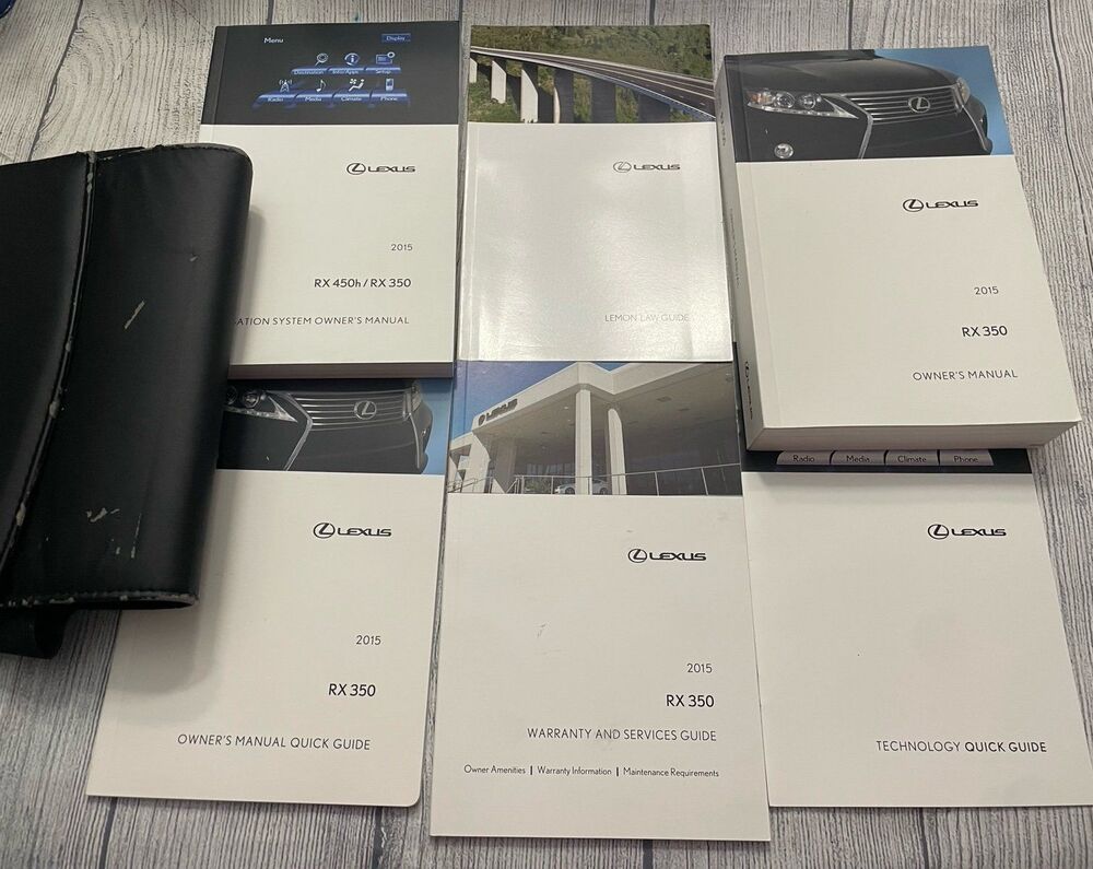 2015 Lexus RX350 Owner’s Manual Set & Case